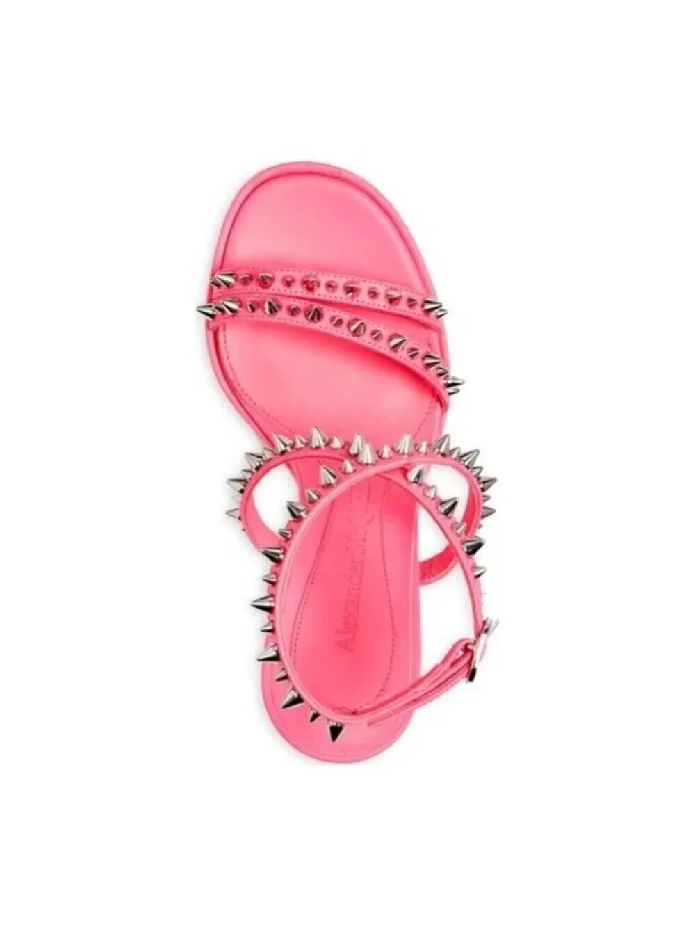 Alexander McQueen Platform Studded Strappy Sandals Metallic Pink EU 36 NWT $950
